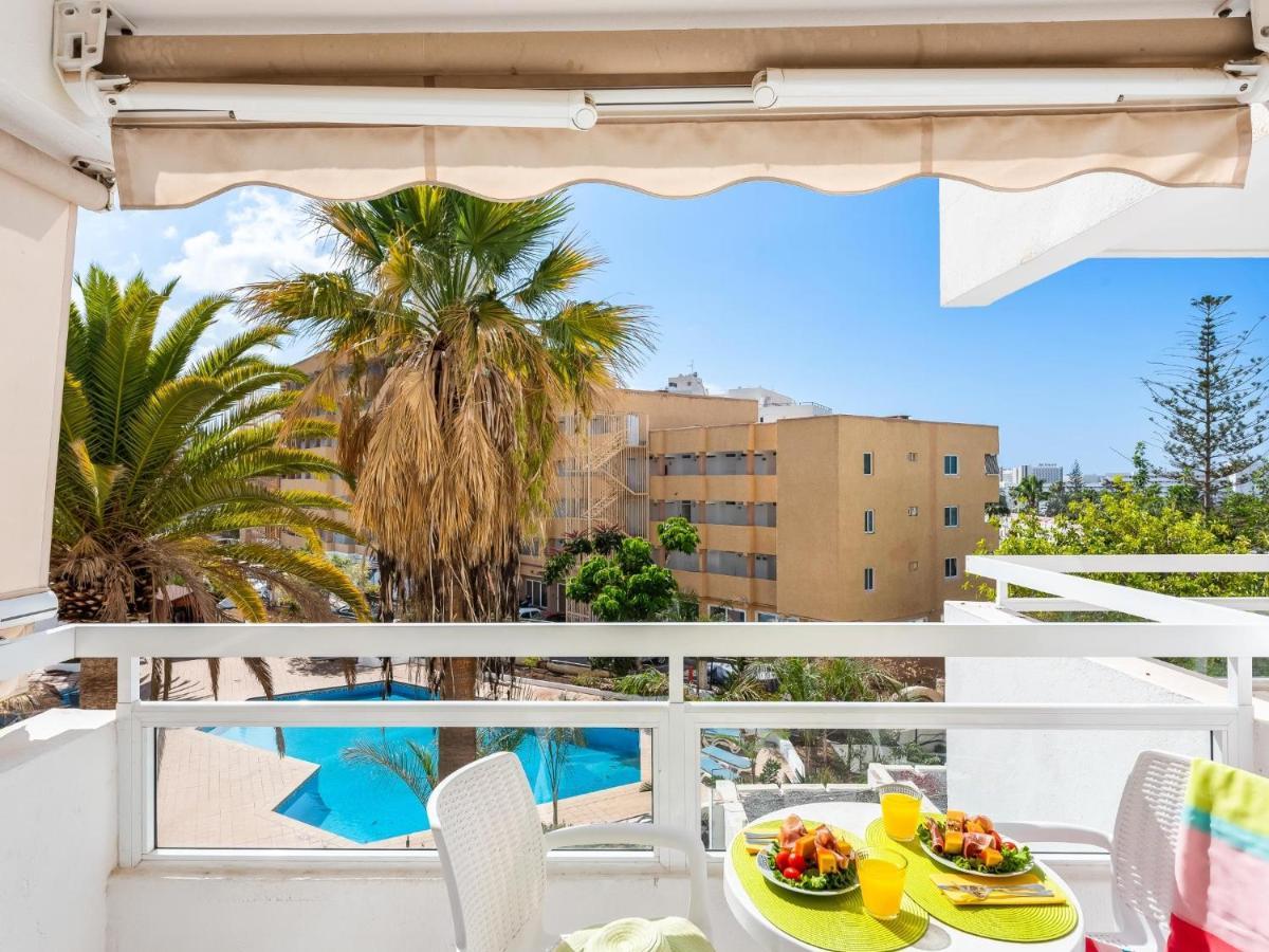 302 Modern, Light, Comfortable Studio With Swimming Pool Playa de las Américas Eksteriør billede
